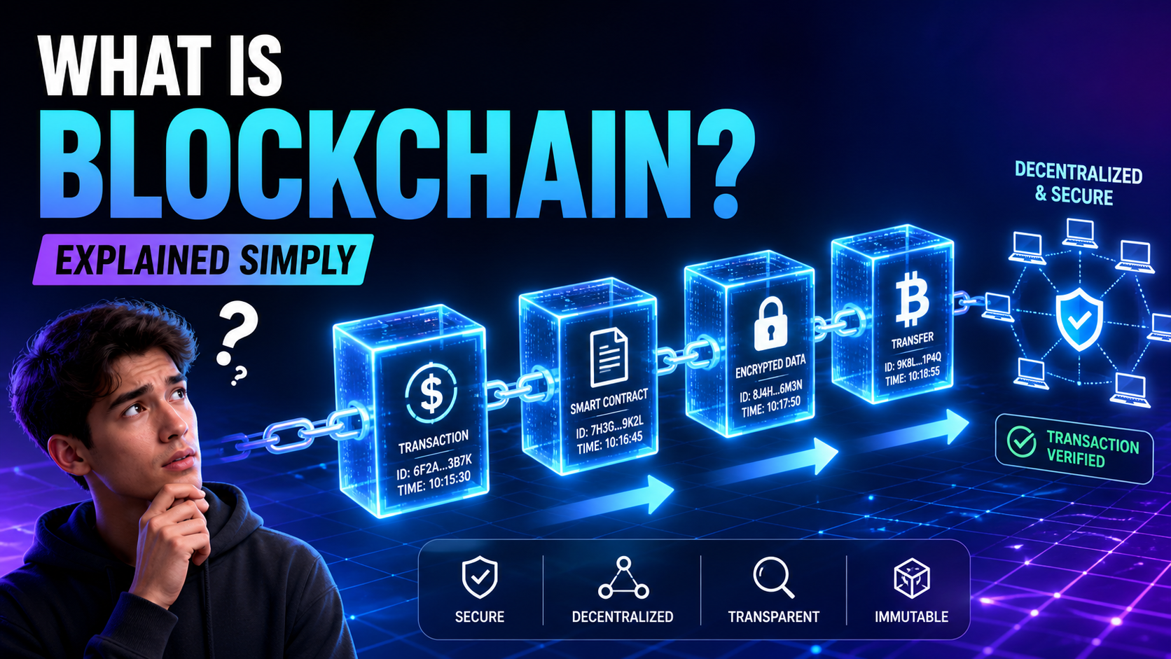 What Is Blockchain? (Explained Simply for Beginners) | BethinkAI